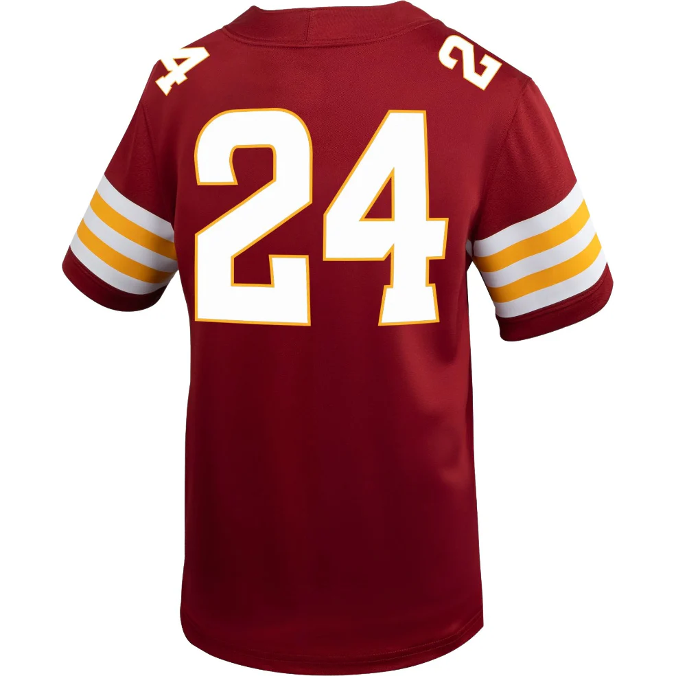 Iowa State Cyclones Adult Red Nike #25 Replica Football Jersey - Image 2