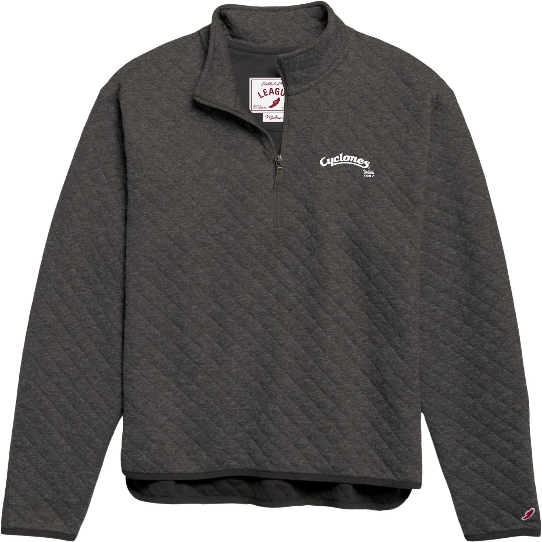 Iowa State Cyclones Vintage Script Women's Quilt 1/4 Zip