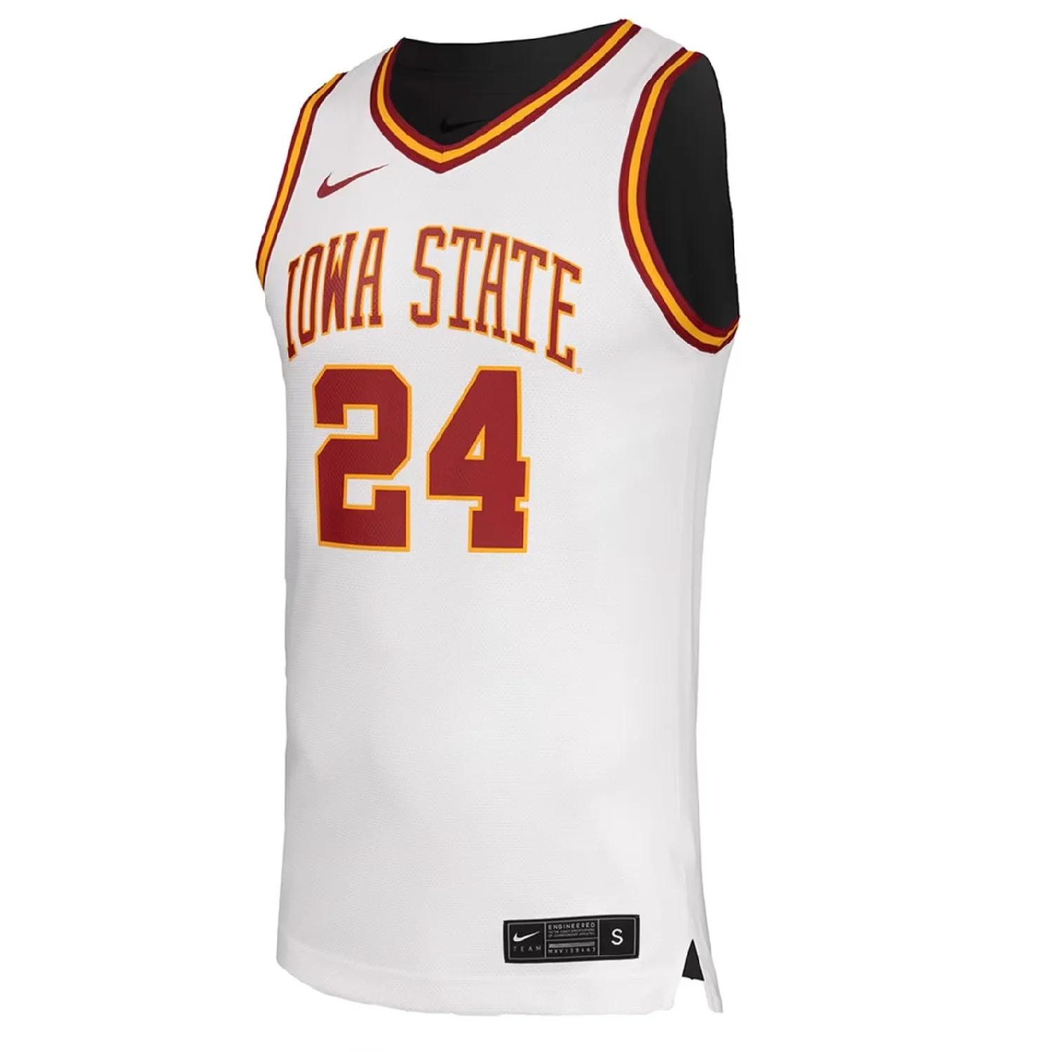 Iowa State Cyclones Basketball Jersey White Nike Replica #24